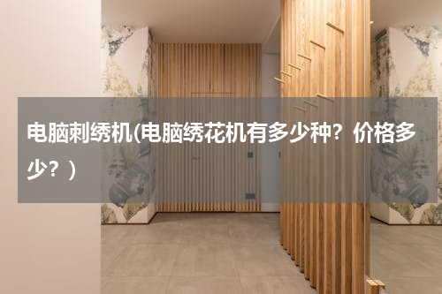 电脑刺绣机(电脑绣花机有多少种？价格多少？)