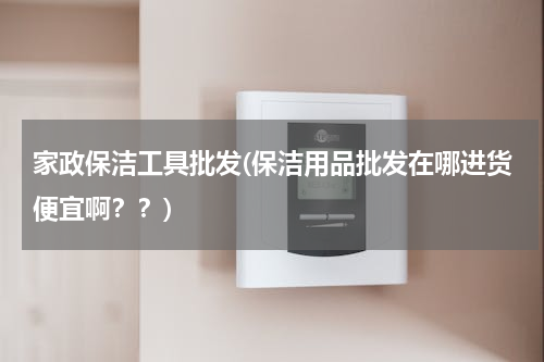 家政保洁工具批发(保洁用品批发在哪进货便宜啊？？)