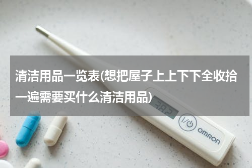 清洁用品一览表(想把屋子上上下下全收拾一遍需要买什么清洁用品)