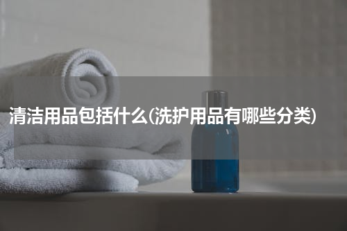 清洁用品包括什么(洗护用品有哪些分类)