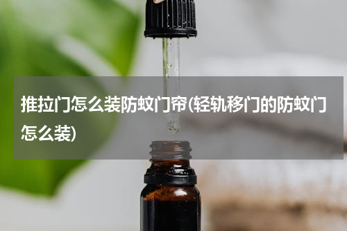 推拉门怎么装防蚊门帘(轻轨移门的防蚊门怎么装)