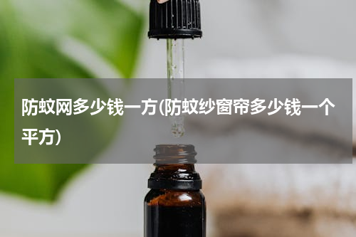 防蚊网多少钱一方(防蚊纱窗帘多少钱一个平方)
