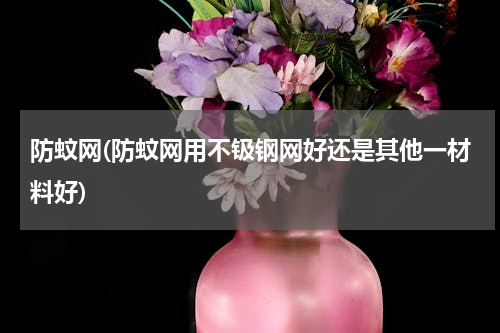 防蚊网(防蚊网用不钑钢网好还是其他一材料好)