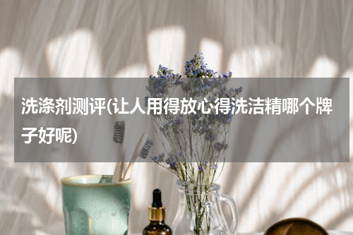 洗涤剂测评(让人用得放心得洗洁精哪个牌子好呢)