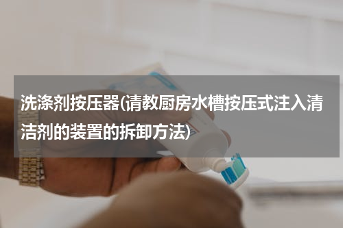 洗涤剂按压器(请教厨房水槽按压式注入清洁剂的装置的拆卸方法)