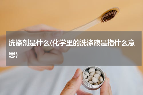 洗涤剂是什么(化学里的洗涤液是指什么意思)