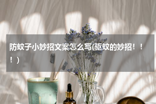 防蚊子小妙招文案怎么写(驱蚊的妙招！！！)