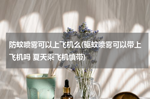 防蚊喷雾可以上飞机么(驱蚊喷雾可以带上飞机吗 夏天乘飞机慎带)