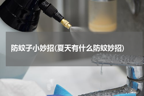 防蚊子小妙招(夏天有什么防蚊妙招)