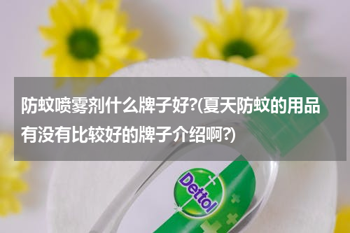 防蚊喷雾剂什么牌子好?(夏天防蚊的用品有没有比较好的牌子介绍啊?)