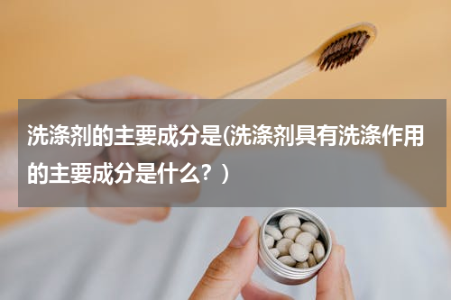 洗涤剂的主要成分是(洗涤剂具有洗涤作用的主要成分是什么？)