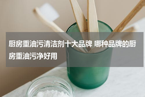 厨房重油污清洁剂十大品牌 哪种品牌的厨房重油污净好用