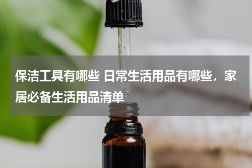 保洁工具有哪些 日常生活用品有哪些，家居必备生活用品清单