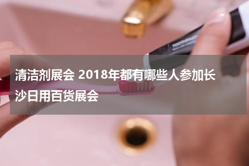 清洁剂展会 2018年都有哪些人参加长沙日用百货展会
