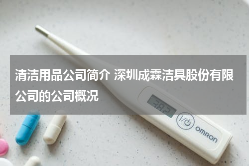清洁用品公司简介 深圳成霖洁具股份有限公司的公司概况