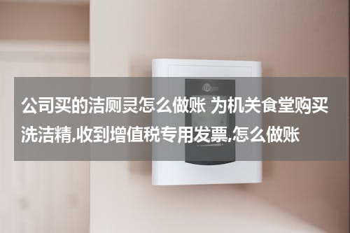 公司买的洁厕灵怎么做账 为机关食堂购买洗洁精,收到增值税专用发票,怎么做账