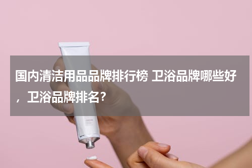 国内清洁用品品牌排行榜 卫浴品牌哪些好，卫浴品牌排名？