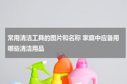 常用清洁工具的图片和名称 家庭中应备用哪些清洁用品