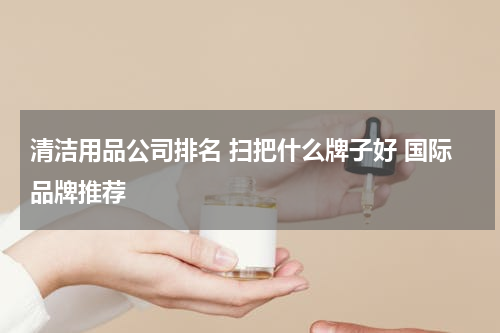 清洁用品公司排名 扫把什么牌子好 国际品牌推荐