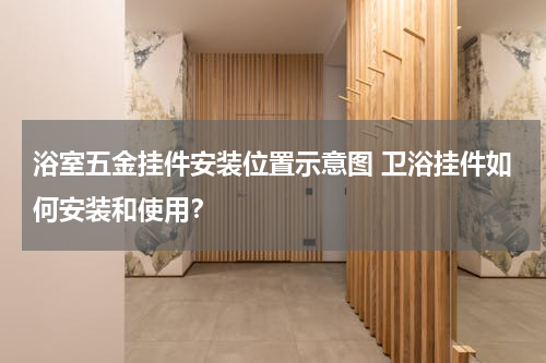 浴室五金挂件安装位置示意图 卫浴挂件如何安装和使用？