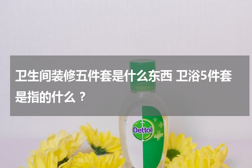 卫生间装修五件套是什么东西 卫浴5件套是指的什么 ？
