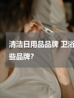 清洁日用品品牌 卫浴，厨房清洁用品有哪些品牌？