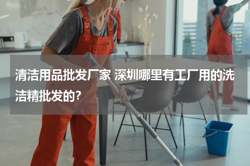 清洁用品批发厂家 深圳哪里有工厂用的洗洁精批发的？