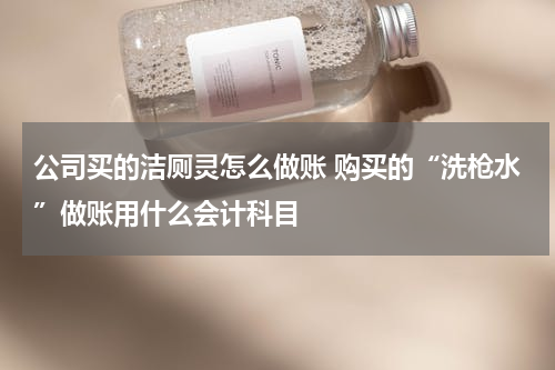 公司买的洁厕灵怎么做账 购买的“洗枪水”做账用什么会计科目