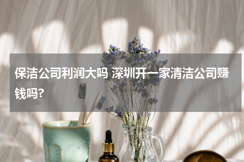 保洁公司利润大吗 深圳开一家清洁公司赚钱吗?