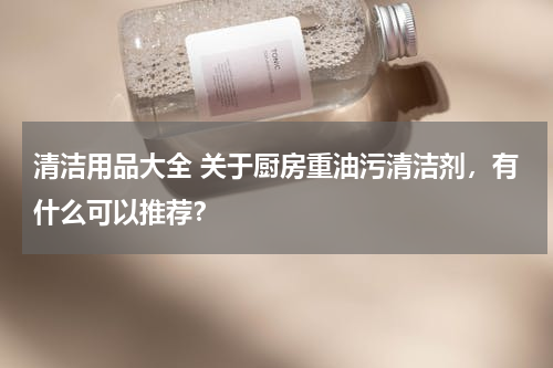 清洁用品大全 关于厨房重油污清洁剂，有什么可以推荐？