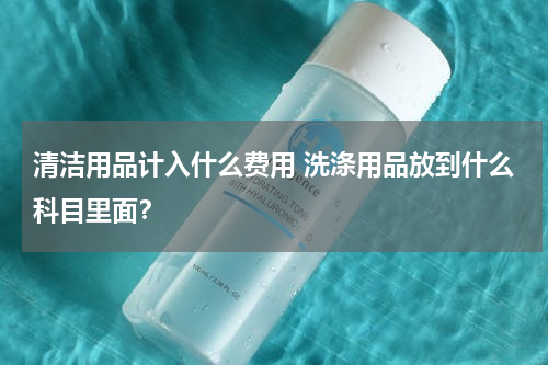 清洁用品计入什么费用 洗涤用品放到什么科目里面？