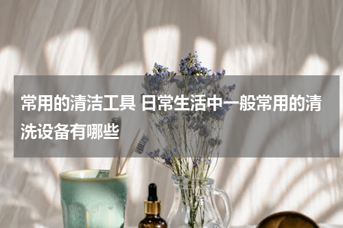常用的清洁工具 日常生活中一般常用的清洗设备有哪些