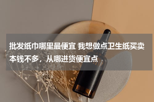 批发纸巾哪里最便宜 我想做点卫生纸买卖本钱不多，从哪进货便宜点
