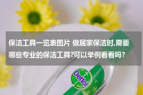 保洁工具一览表图片 做居家保洁时,需要哪些专业的保洁工具?可以举例看看吗？