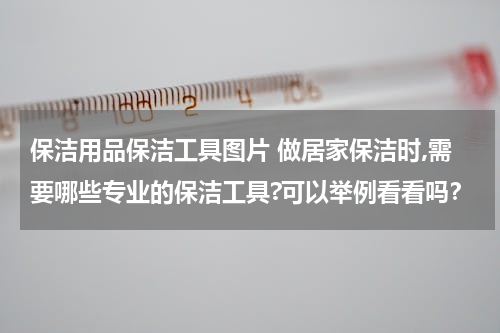 保洁用品保洁工具图片 做居家保洁时,需要哪些专业的保洁工具?可以举例看看吗？