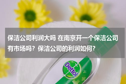 保洁公司利润大吗 在南京开一个保洁公司有市场吗？保洁公司的利润如何？