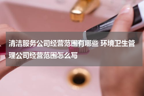 清洁服务公司经营范围有哪些 环境卫生管理公司经营范围怎么写