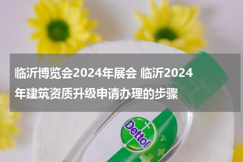 临沂博览会2024年展会 临沂2024年建筑资质升级申请办理的步骤
