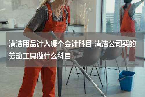 清洁用品计入哪个会计科目 清洁公司买的劳动工具做什么科目