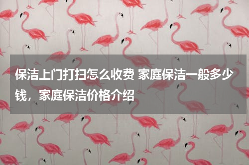 保洁上门打扫怎么收费 家庭保洁一般多少钱，家庭保洁价格介绍