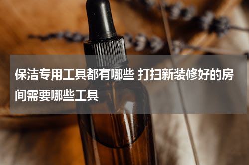 保洁专用工具都有哪些 打扫新装修好的房间需要哪些工具