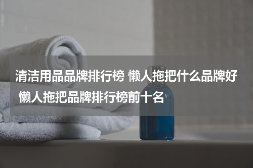 清洁用品品牌排行榜 懒人拖把什么品牌好 懒人拖把品牌排行榜前十名