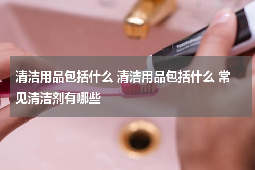 清洁用品包括什么 清洁用品包括什么 常见清洁剂有哪些