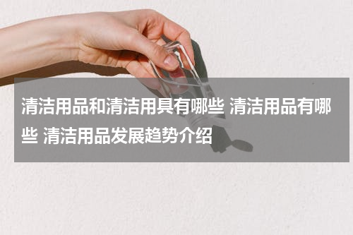 清洁用品和清洁用具有哪些 清洁用品有哪些 清洁用品发展趋势介绍