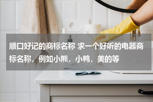 顺口好记的商标名称 求一个好听的电器商标名称，例如小熊，小鸭，美的等