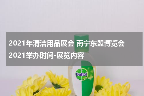 2021年清洁用品展会 南宁东盟博览会2021举办时间-展览内容