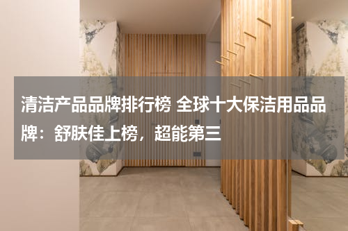 清洁产品品牌排行榜 全球十大保洁用品品牌：舒肤佳上榜，超能第三