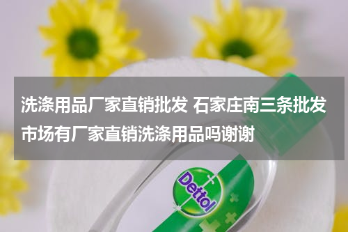洗涤用品厂家直销批发 石家庄南三条批发市场有厂家直销洗涤用品吗谢谢