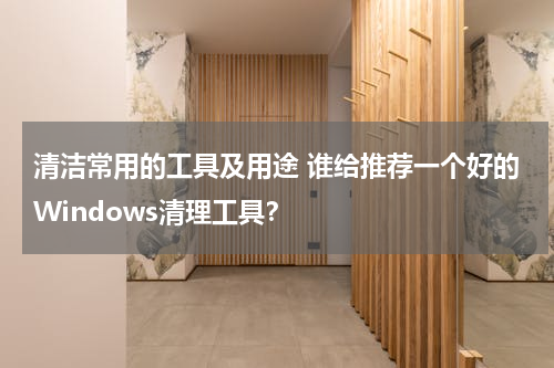 清洁常用的工具及用途 谁给推荐一个好的Windows清理工具？