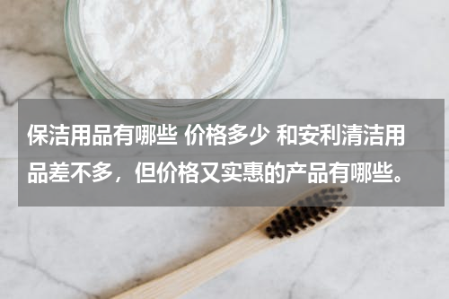 保洁用品有哪些 价格多少 和安利清洁用品差不多，但价格又实惠的产品有哪些。